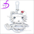 Stunning 925 sterling silver cubic zirconia pendant necklace for kids